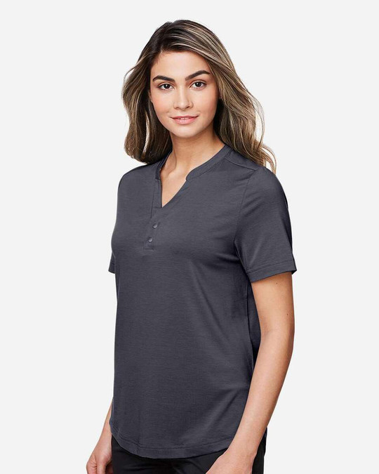 North End NE100W - Polo JAQ Snap-Up Stretch Performance para mujer