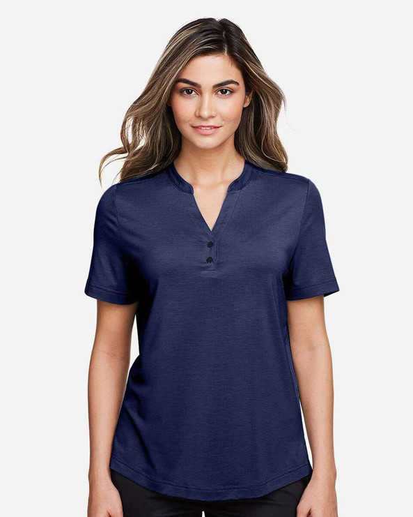 North End NE100W - Polo JAQ Snap-Up Stretch Performance para mujer