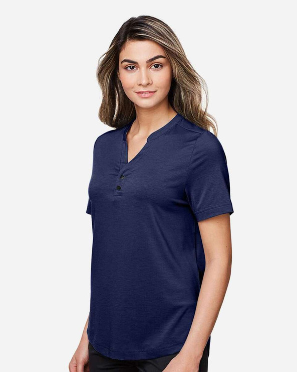 North End NE100W - Polo JAQ Snap-Up Stretch Performance para mujer