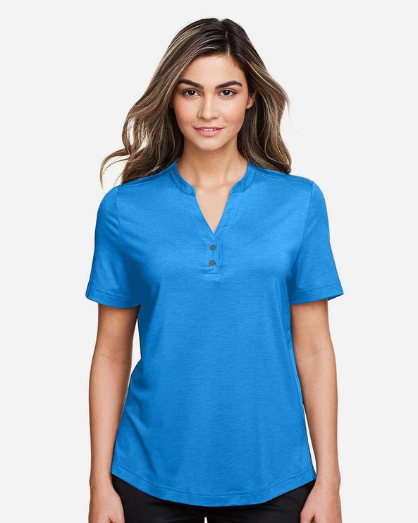 North End NE100W - Polo JAQ Snap-Up Stretch Performance para mujer