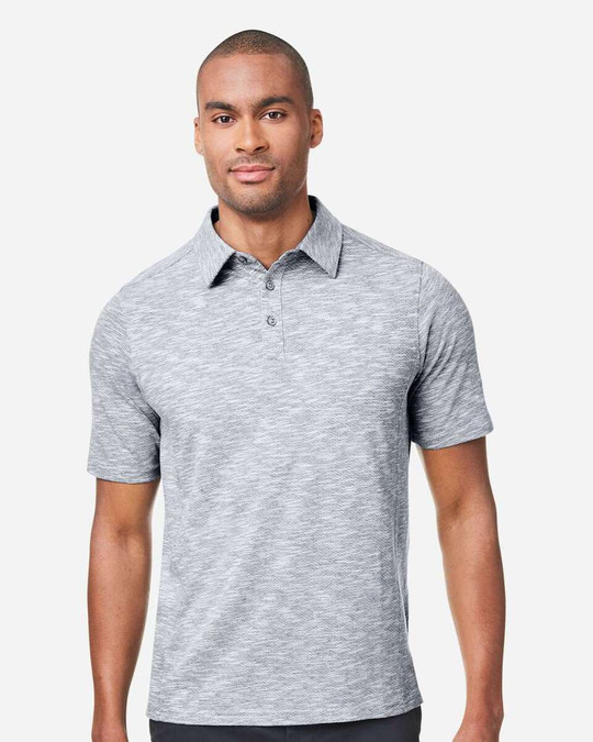 North End NE115 - Polo jacquard Eclipse para hombre