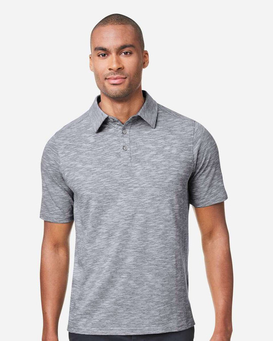 North End NE115 - Polo jacquard Eclipse para hombre