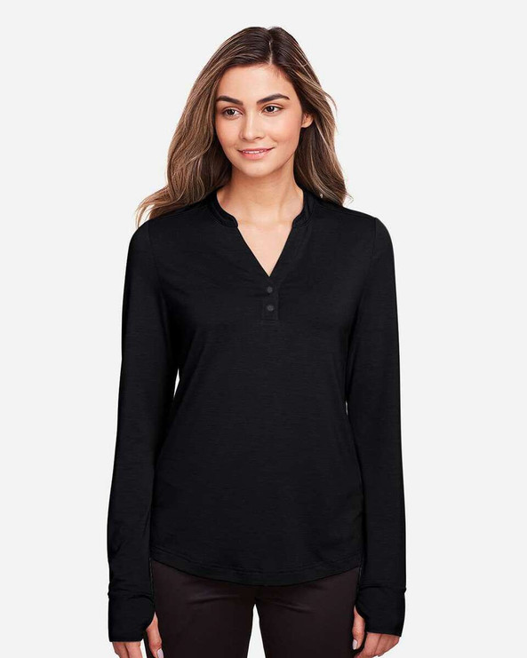 North End NE400W - Women's JAQ Snap-Up Stretch Performance Pullover