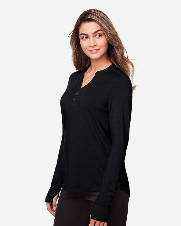 North End NE400W - Women's JAQ Snap-Up Stretch Performance Pullover