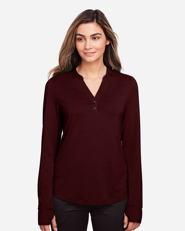 North End NE400W - Women's JAQ Snap-Up Stretch Performance Pullover