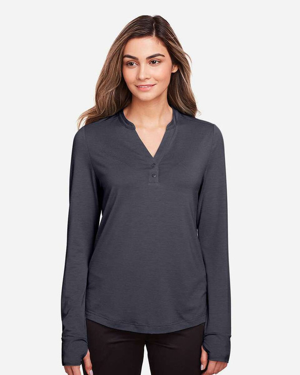 North End NE400W - Women's JAQ Snap-Up Stretch Performance Pullover