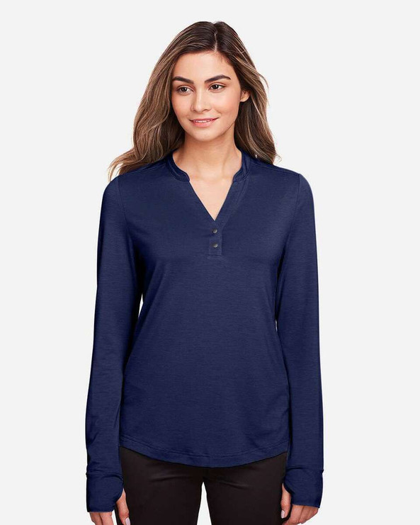 North End NE400W - Women's JAQ Snap-Up Stretch Performance Pullover