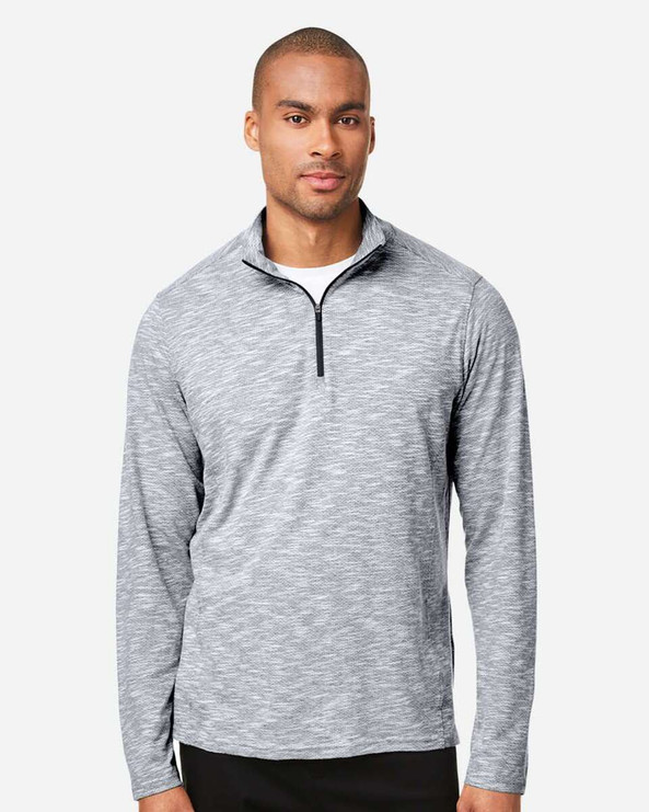 North End NE415 - Men's Eclipse Jacquard Quarter-Zip Pullover