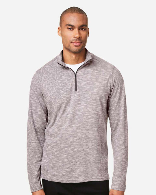 North End NE415 - Jersey con cremallera Eclipse Jacquard para hombre