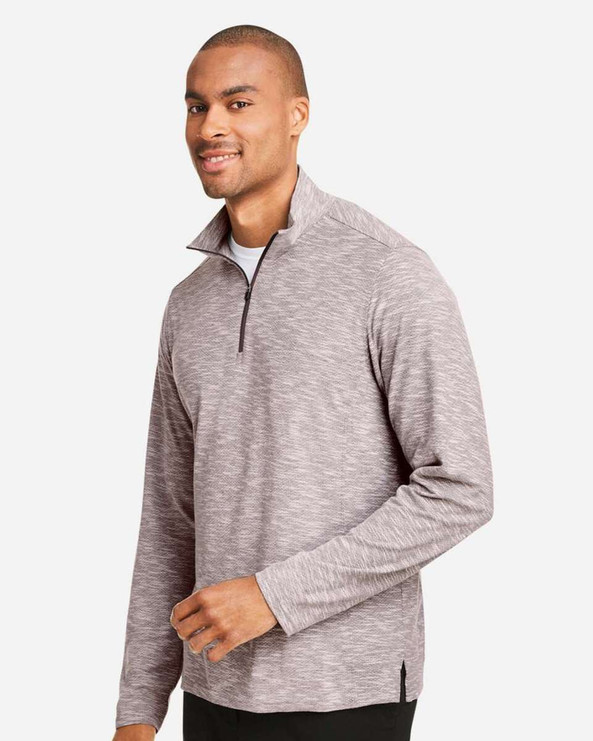 North End NE415 - Men's Eclipse Jacquard Quarter-Zip Pullover