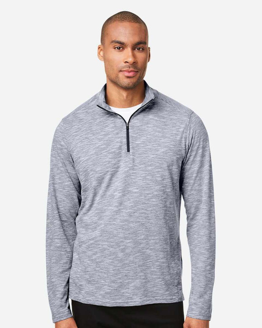 North End NE415 - Jersey con cremallera Eclipse Jacquard para hombre