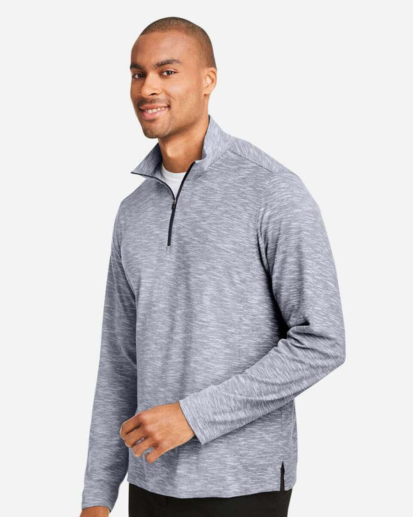 North End NE415 - Men's Eclipse Jacquard Quarter-Zip Pullover