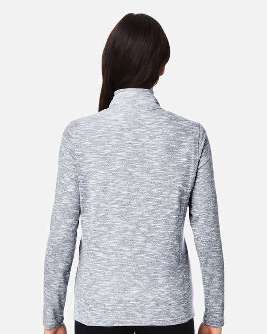 North End NE415W - Jersey con cremallera Eclipse Jacquard para mujer