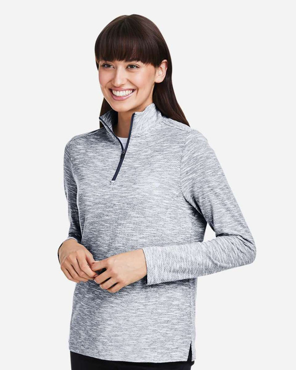 North End NE415W - Women's Eclipse Jacquard Quarter-Zip Pullover