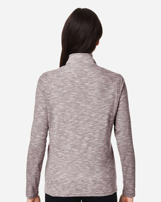 North End NE415W - Women's Eclipse Jacquard Quarter-Zip Pullover