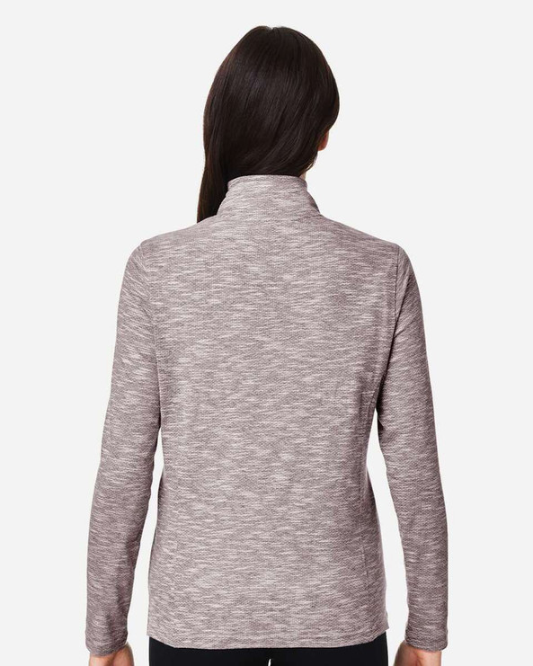 North End NE415W - Women's Eclipse Jacquard Quarter-Zip Pullover
