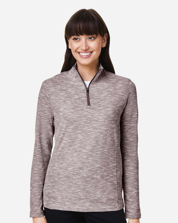 North End NE415W - Women's Eclipse Jacquard Quarter-Zip Pullover