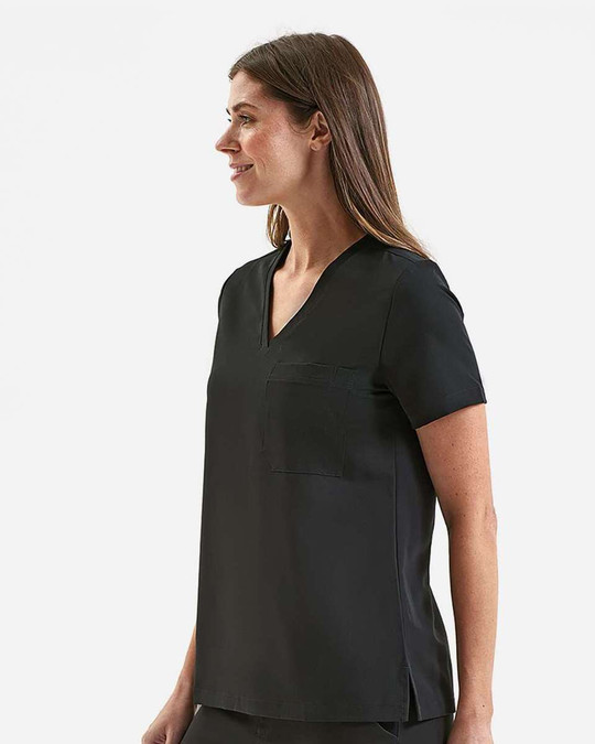 Onna NN300 - Blusa médica elástica con cuello en V Limitless, mujer