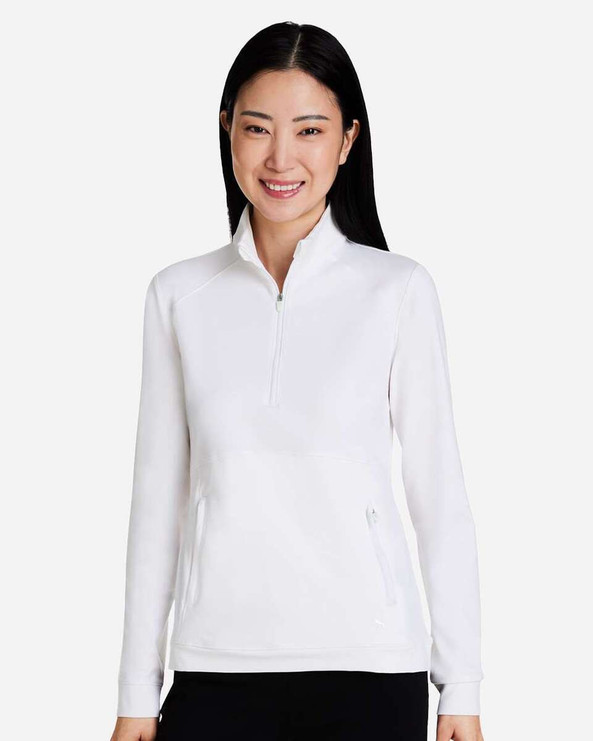 Puma Golf 535516 - Women's Cloudspun Rockaway Quarter-Zip Pullover