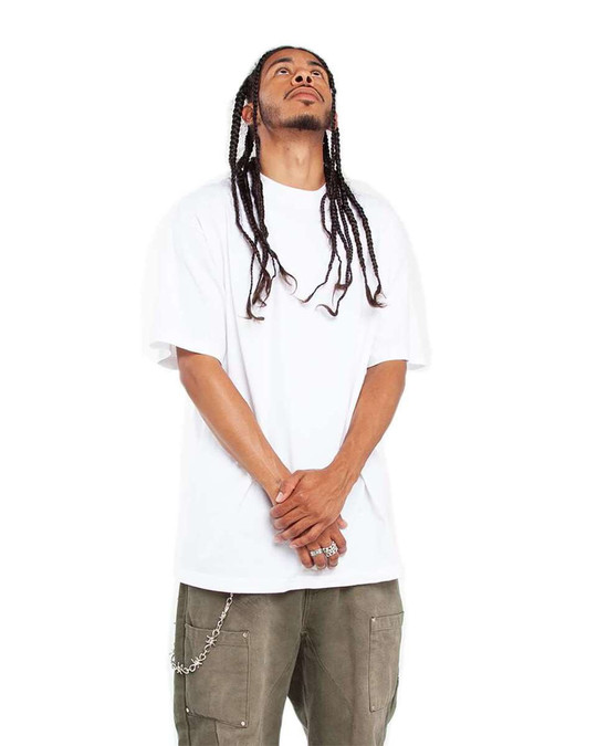 Shaka Wear SHGD - Camiseta de cuello redondo teñida en prenda