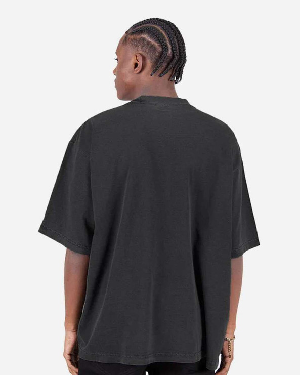 Shaka Wear SHGDD - Camiseta con hombros caídos teñida en prenda