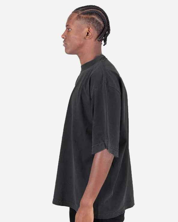 Shaka Wear SHGDD - Camiseta con hombros caídos teñida en prenda