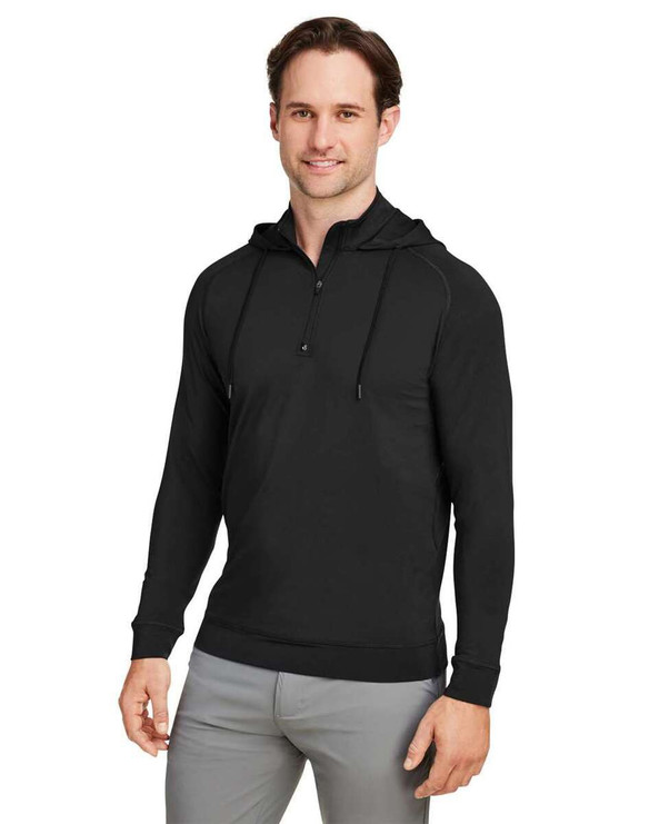 Swannies SWV600 - Sudadera con capucha Vandyke Quarter-Zip Pullover