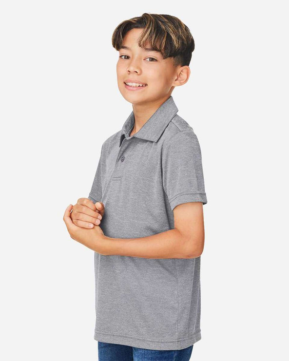 Team 365 TT51HY - Youth Zone Sonic Heather Performance Polo