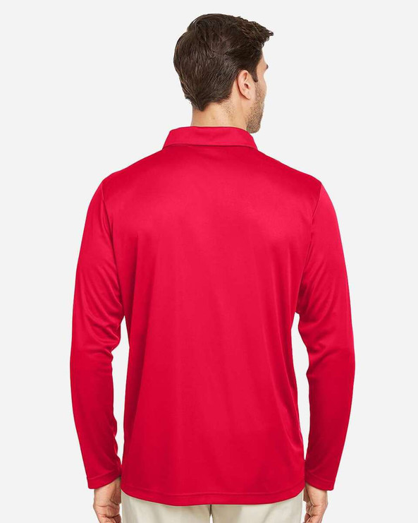 Team 365 TT51L - Polo de manga larga Zone Performance para hombre