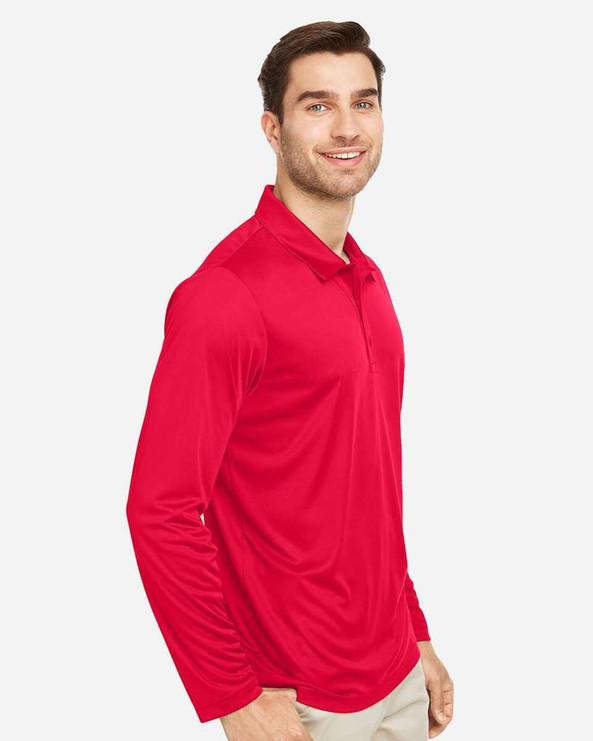Team 365 TT51L - Polo de manga larga Zone Performance para hombre