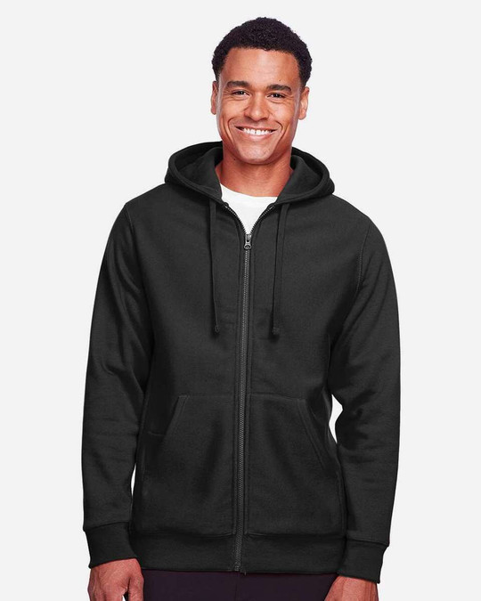 Team 365 TT95 - Sudadera unisex Zone HydroSport™ Heavyweight con capucha y cremallera completa