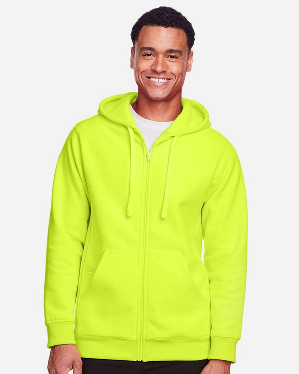 Team 365 TT95 - Sudadera unisex Zone HydroSport™ Heavyweight con capucha y cremallera completa