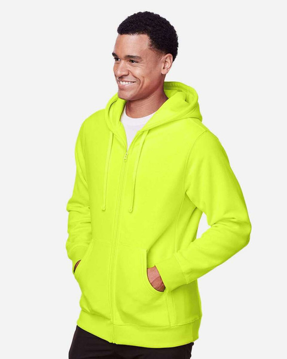 Team 365 TT95 - Sudadera unisex Zone HydroSport™ Heavyweight con capucha y cremallera completa