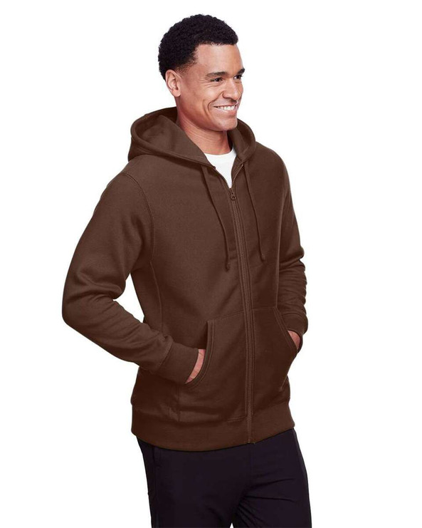 Team 365 TT95 - Sudadera unisex Zone HydroSport™ Heavyweight con capucha y cremallera completa