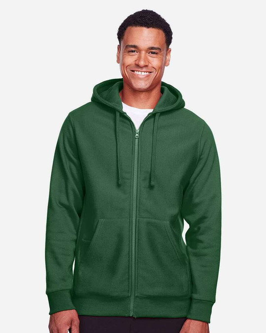 Team 365 TT95 - Sudadera unisex Zone HydroSport™ Heavyweight con capucha y cremallera completa
