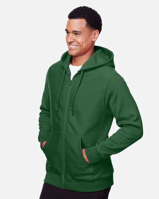 Team 365 TT95 - Sudadera unisex Zone HydroSport™ Heavyweight con capucha y cremallera completa