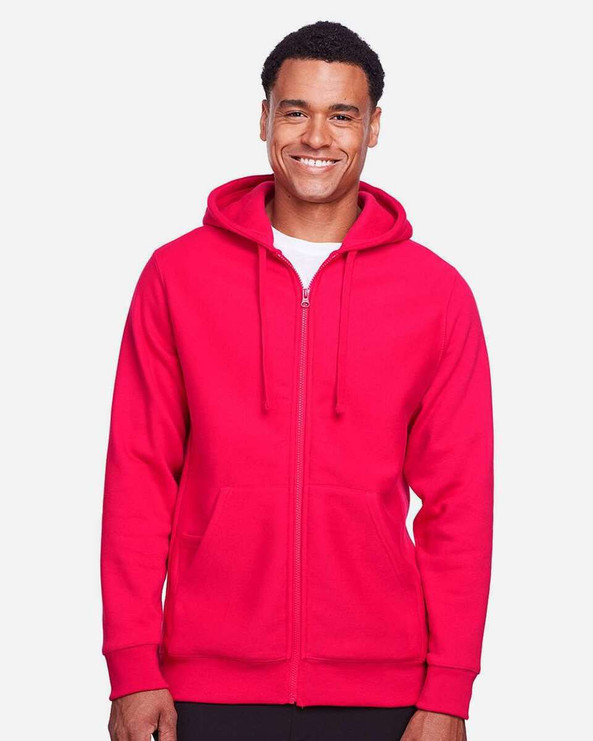 Team 365 TT95 - Sudadera unisex Zone HydroSport™ Heavyweight con capucha y cremallera completa