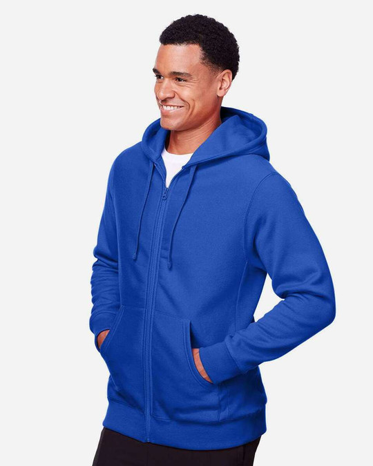 Team 365 TT95 - Sudadera unisex Zone HydroSport™ Heavyweight con capucha y cremallera completa