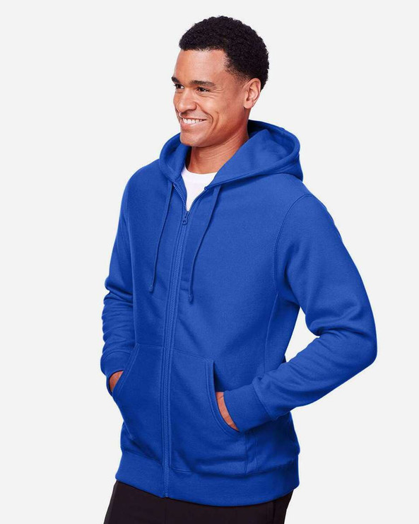 Team 365 TT95 - Sudadera unisex Zone HydroSport™ Heavyweight con capucha y cremallera completa