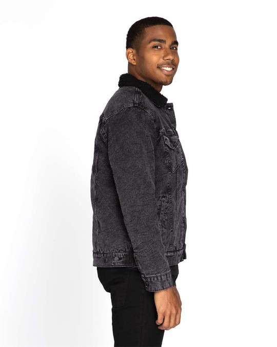 Threadfast 372J - Chaqueta vaquera con forro de sherpa