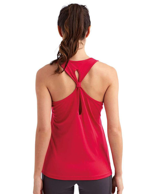 TriDri TD042 - Camiseta de tirantes Venus con espalda anudada para mujer