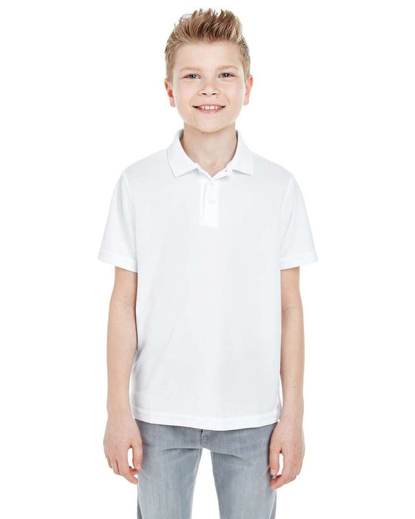 UltraClub 8210Y - Youth Cool & Dry Mesh Piqué Polo