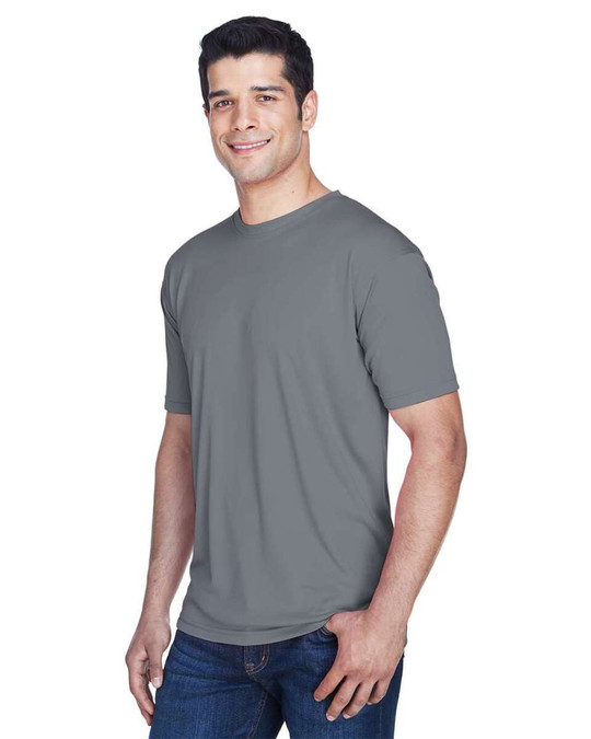 UltraClub 8420 - Camiseta de hombre Cool &amp; Dry Sport Performance Interlock