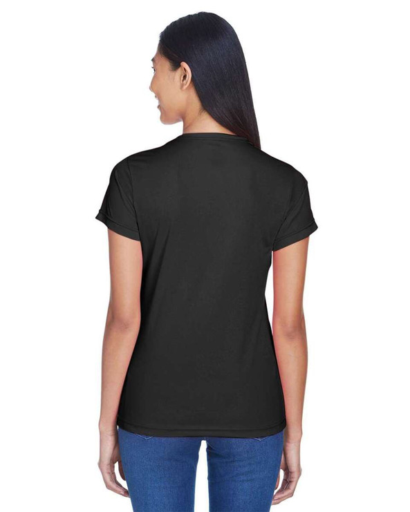 UltraClub 8420L - Camiseta de mujer Cool &amp; Dry Sport Performance Interlock