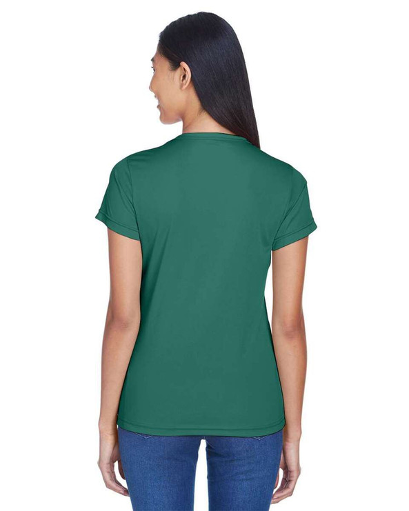 UltraClub 8420L - Camiseta de mujer Cool &amp; Dry Sport Performance Interlock