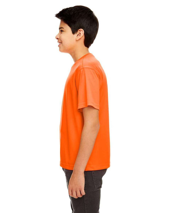 UltraClub 8420Y - Camiseta juvenil Cool &amp; Dry Sport Performance Interlock