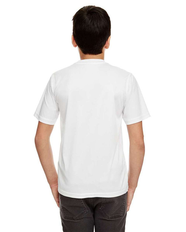 UltraClub 8420Y - Camiseta juvenil Cool &amp; Dry Sport Performance Interlock