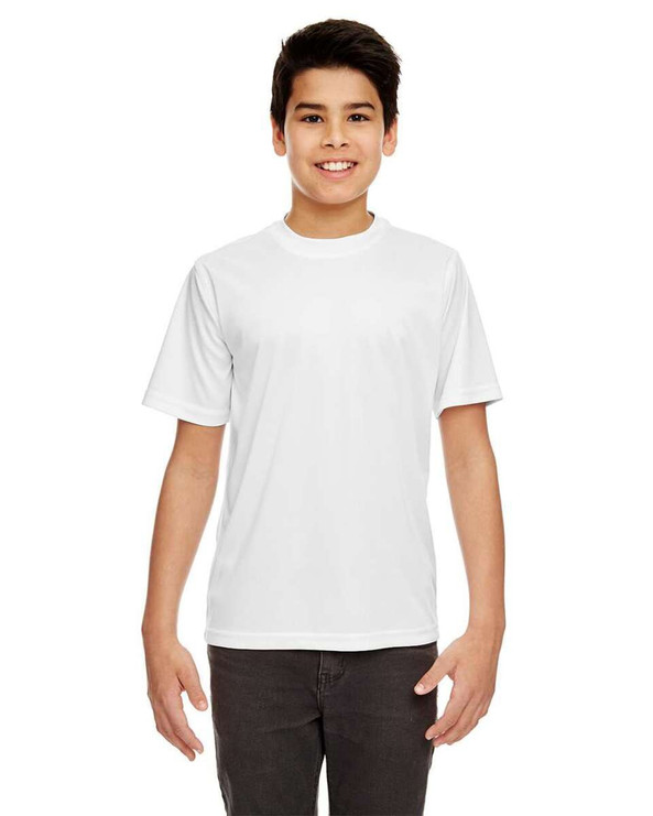 UltraClub 8420Y - Camiseta juvenil Cool &amp; Dry Sport Performance Interlock