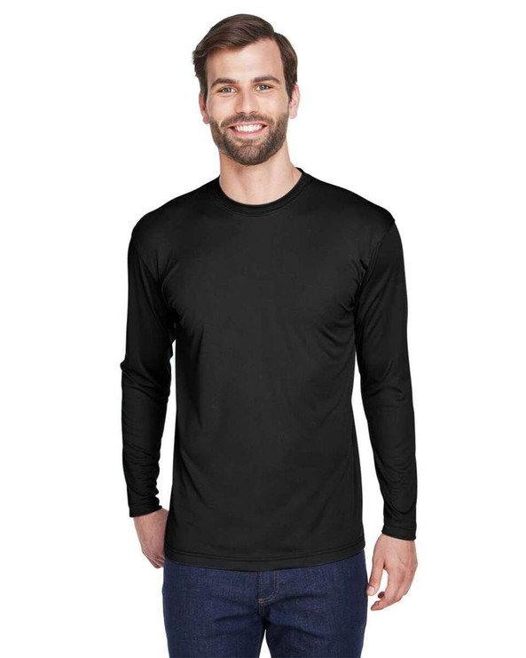 UltraClub 8422 - Men's Cool & Dry Sport Long Sleeve Performance Interlock T-Shirt