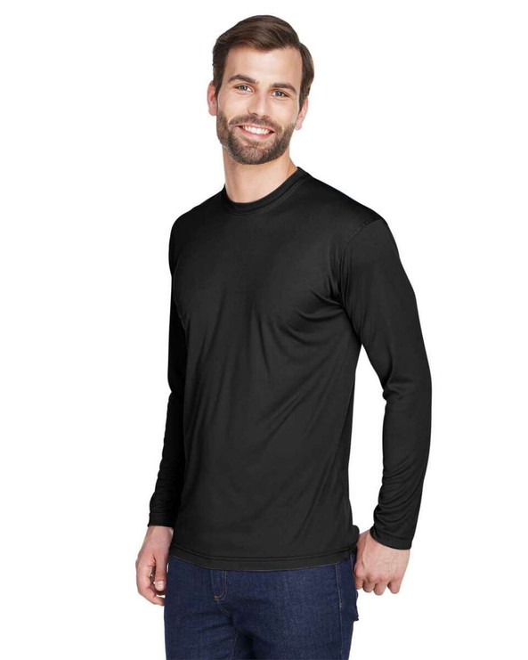 UltraClub 8422 - Men's Cool & Dry Sport Long Sleeve Performance Interlock T-Shirt